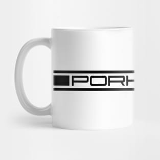 PORKASUS Porsche Script Mug